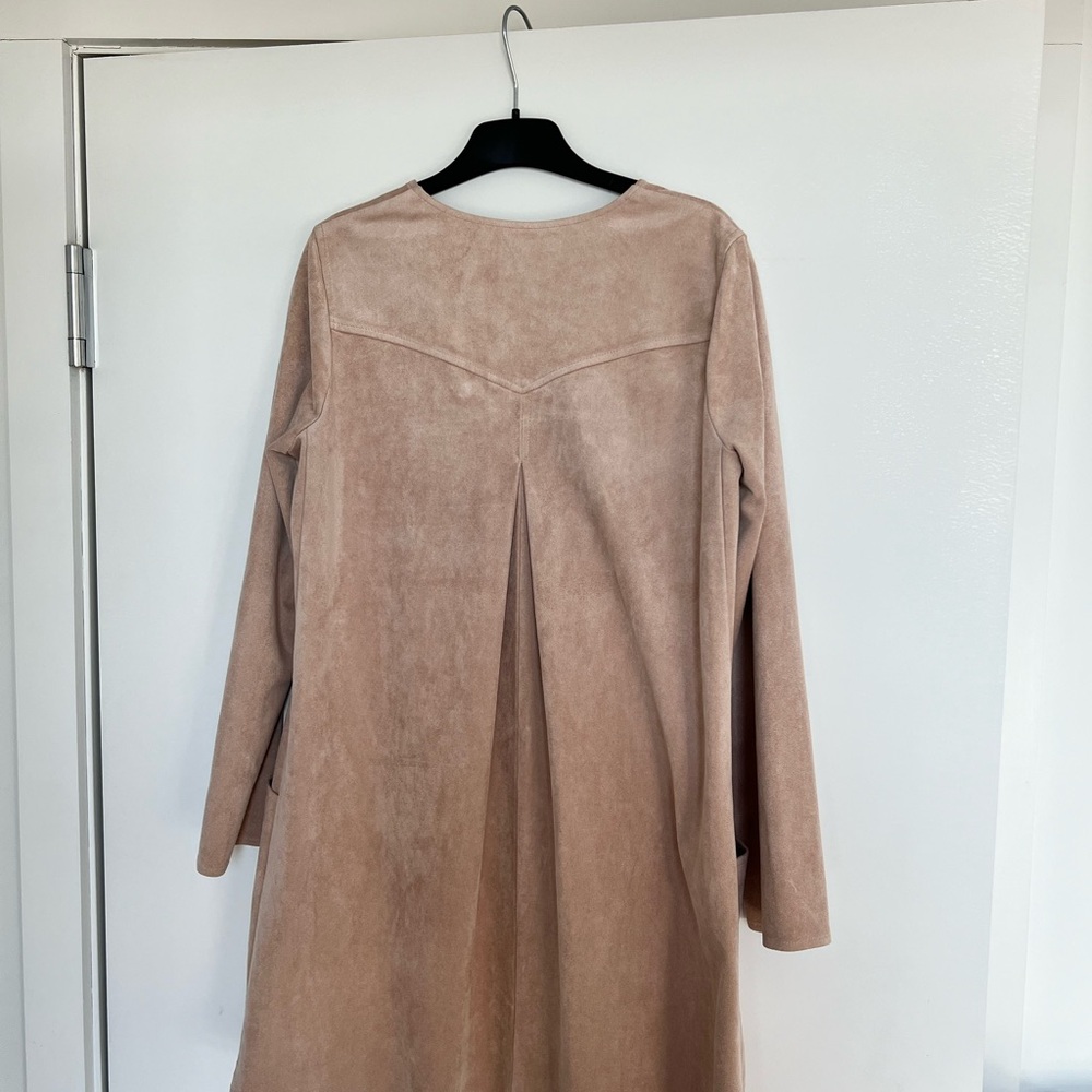 BCBG Maxazria Faux Suede Shift Dress - Picture 6 of 7